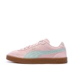 Baskets rose / turquoise femme puma club ii era suede
