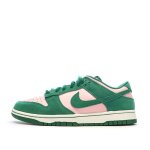 Baskets roses / vertes homme nike dunk low retro