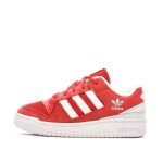 Baskets rouges / blanches gar�on adidas forum