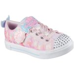 Baskets skechers twinkle sparks - und rose fille