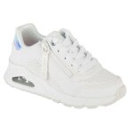 Baskets - skechers - uno gen1 zip and stride - blanc - fermeture zip - air - cooled memory foam