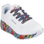 Baskets skechers uno lite - subtle love blanc fille