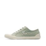 Baskets en toile vert femme tbs opiace