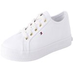 Basket tommy hilfiger - fw0fw06512ybs - baskets femme vulcanisees essential nautical chaussures