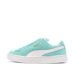 Baskets turquoise / blanc homme puma suede xl