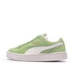 Baskets vert / blanc femme puma suede xl