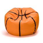 Basketball pouf xl - pouf chambre ballon basket simili cuir gnial pour fans enfants fauteuil gaming ...