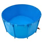 Bassin � poissons - duoku - ds - 207 - capacit� 3100 l - tissu pvc - cadre plastique stable
