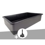 Bassin prform victoria quadro rectangulaire 083 m? 475 l + pompe filtration - ubbink