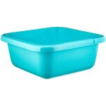 Bassine carr�e 6l - curver - turquoise - robuste - solide - �tanche