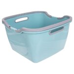 Bassine � linge carr�e - orion - 22l - 40x40x24 cm - poign�es pliables - polyvalente - adapt�e au contact ...
