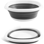 Bassine pliable bassine retractable en silicone et plastique sans odeur sans bpa bol  vaisselle pliable ...