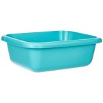Bassine rectangulaire - curver - 9l - plastique - turquoise - moderne