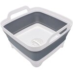 Bassine vaisselle pliable 9l bouchon vidange multifonction camping lgumes lavage label