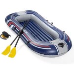 Bateau gonflable - bestway - hydro - force? - 228x121x32 cm - 2 rames - gonfleur  pied