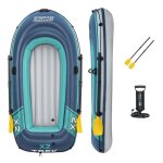 Bateau gonflable - bestway - trek x2 - 232x118 cm - pvc résistant - 2 personnes Bateau gonflable - bestway - trek x2 - 232x118 cm - pvc résistant - 2 personnes