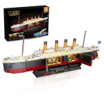 Bateau maquette avec led 2en1 - insoon jouet  construction 1880 pcs - dcor cadeau adulte enfant 8 + ...