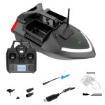 Bateau de pche  appt tlcommand capacit de charge de 2 kg navigation gps v020 12000mah noir