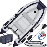 Bateau pneumatique - pche - 320 m - 4 personnes - 2 bancs - pompe et rames incluses