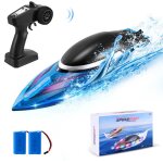 Bateau rc pour adultes et enfants bateau tlcommand 25 km / h pour lac rivire et piscine auto - redressemen ...