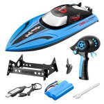 Bateau tlcommand 40 km / h rc bateaux de course pour piscines et lacs 24 ghz haute vitesse bateaux ...