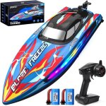 Bateau t�l�command� deerc rapide 20 + mph avec �clairage led pour piscine et lac