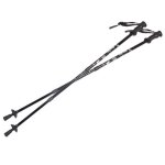 Btons de marche nordique en aluminium systme anti - choc 65 - 135cm eurobatt couleur noir