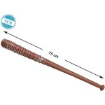 Batte de baseball atosa avec barbel ensanglant - 75 cm - adulte - marron