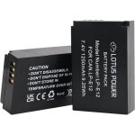 Batterie 1250mah remplacement lpe12 pour cam�ra canon eos m / eos m100 / eos m200 / eos m50 / eos m50 ...