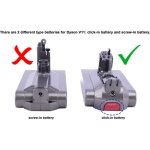 Batterie 25. 2v 3600mah pour dyson sv15sv22v15 detect absolute extrav15 detect total clean