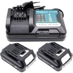 Batterie 2x bl1021b 2. 0ah avec chargeur dc10wd pour makita 12v