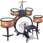 Bontempi beatmaster pro batterie enfant orange - sons r�alistes tabouret inclus 850x650x680 mm