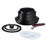 Batterie de cuisine 9 pices ingenio ih noir unlimited tefal - tous feux + induction - l3889992