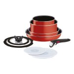 Batterie de cuisine 9 pi�ces ingenio paprika red tefal - tous feux sauf induction - l1519292
