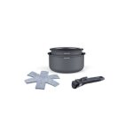 Batterie de cuisine arthur martin set de 2 casseroles am9341 gris mat