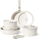 Batterie de cuisine induction 11 pi�ces just perfecto - set de casseroles et poeles - tous feux dont ...