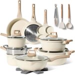 Batterie de cuisine induction 21 pices just perfecto - set de casseroles et poeles - tous feux dont ...