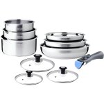 Batterie de cuisine inox 10 pcs arthur martin am8411 Batterie de cuisine inox 10 pcs arthur martin am8411