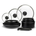 Batterie de cuisine sitram 713499 aluminium 10 pi�ces anti - adh�rent