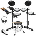 Batterie �lectronique cahaya kit d�butants avec tabouret cymbales et 350 sons