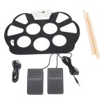 Batterie �lectronique pliable avec 9 pads roll up drum pad et 2 p�dales id�ale pour les enfants.