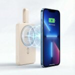 Batterie externe 10000mah - cdisplay - power bank - pd20w - sans fil magn�tique chargeur portable charge ...