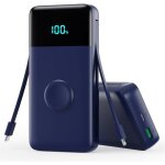 Batterie externe 26800mah25w pd + qc4. 0 usb c power bank 2 c�bles int�gr�s charge rapide chargeur batterie ...