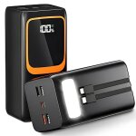 Batterie externe 50000mah byondself� charge rapide 22. 5 w 2 entr�es / 6 sorties type - c / lightning ...