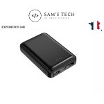Batterie externe 5000mah power bank charge rapide avec 2 ports usb