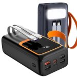Batterie externe byondself 50 000 mah charge rapide 22. 5 wavec c�ble2 entr�es / 6 sortiesadapt� aux ...