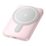 Batterie externe - vention - fhsp0 - 5000 mah - charge rapide - 2x type - c - rose