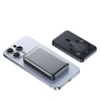 Batterie externe magntique - 10000mah - charge rapide - port type - c - argent