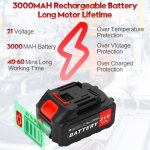 Batterie lithium - ion 21v 3. 0ah compatible avec makita pour débroussailleuse tronconneuse accessoire ... Batterie lithium - ion 21v 3. 0ah compatible avec makita pour débroussailleuse tronconneuse accessoire ...