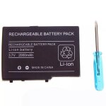 Batterie - nintendo - ds lite - 2000 mah - rechargeable - noir